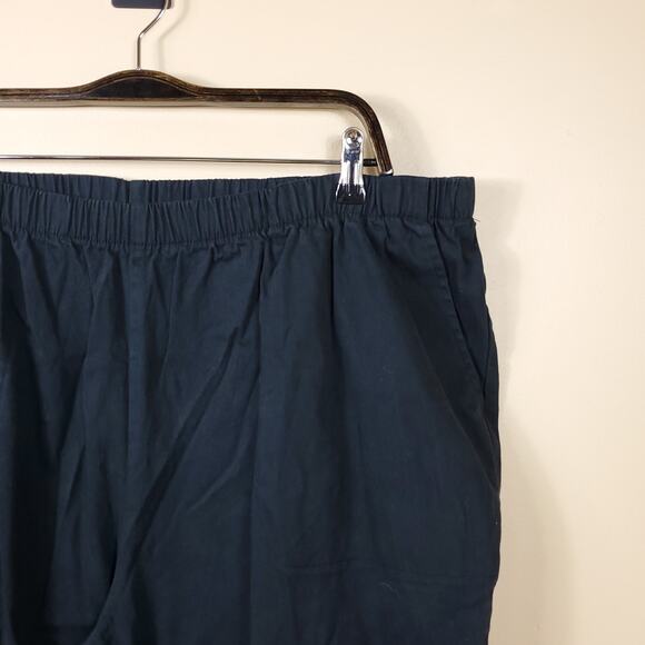 Woman Within Black Straight Leg Pull-on Pants Size 26W - Picture 3 of 8